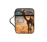 Tamiger Bolsa de almacenamiento de la Biblia con estampado de camello y arena del desierto, organizador religioso, accesorio de regalo cristiano