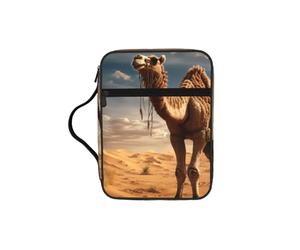 Tamiger Bolsa de almacenamiento de la Biblia con estampado de camello y arena del desierto, organizador religioso, accesorio de regalo cristiano