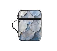 Tamiger Bolsa de almacenamiento de la Biblia con estampado de escamas de peces, organizador religioso, accesorio de regalo cristiano