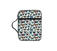 Tamiger Bolsa de almacenamiento de la Biblia con estampado de mariposa y violonchelo, organizador religioso, accesorio de regalo cristiano