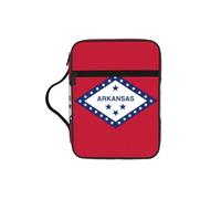 Tamiger Bolsa de almacenamiento de la Biblia con impresión de la bandera del estado de Arkansas, organizador religioso, accesorio de regalo cristiano