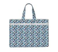 Tamiger Bolsa de lona con estampado de mariposas azules para documentos, oficina, compras, viajes, viajes de negocios, almacenamiento