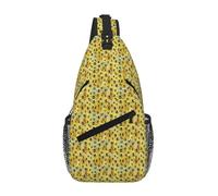 Tamiger Bolsa de pecho cruzada con estampado de abeja voladora, diagonal, ligera, elegante, para senderismo diario