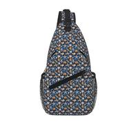 Tamiger Bolsa de pecho cruzada con estampado de estrellas de mar y conchas marinas, diagonal, ligera y elegante, para mochila diaria de senderismo