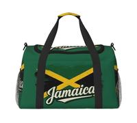 Tamiger Bolsa de viaje de mano con estampado de bandera de Jamaica, ligera, portátil, versátil y plegable