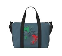 Tamiger Bolsa de viaje de mano con estampado de mapa de Italia, ajustable, ligera, para fin de semana, casual, para vacaciones, gimnasio