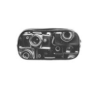 Tamiger Camera Collection - Estuche transparente para lápices, organizador de artículos de papelería, bolsa de viaje y suministros de oficina