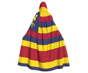 Tamiger Capa con capucha con estampado de bandera del Reino de Hawái para mujeres y hombres, capa de carnaval, renacentista, accesorio de disfraz de cosplay