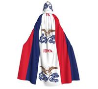 Tamiger Capa de carnaval con capucha para mujer y hombre, 190 cm, con capucha, para cosplay, eventos temáticos