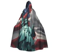 Tamiger Capa de carnaval con capucha para mujer y hombre, 190 cm, con capucha, para eventos temáticos, festivales