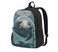 Tamiger Crazy Save - Bolsa unisex con estampado de manatí de gran capacidad, resistente al agua, ligera, para escapadas de fin de semana al aire libre