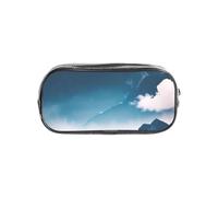 Tamiger Estuche transparente con estampado de paisaje con montañas, organizador de artículos de papelería, bolsa de viaje y suministros de oficina