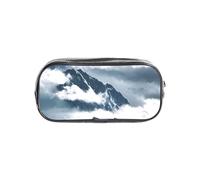 Tamiger Estuche transparente con estampado de paisaje con montañas y nubes, organizador de papelería, bolsa de viaje y suministros de oficina