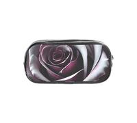 Tamiger Estuche transparente con estampado de rosas góticas, organizador de artículos de papelería, bolsa de viaje, suministros de oficina