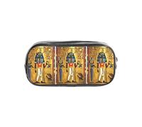 Tamiger Estuche transparente con impresión de la serie Tribe de Egipto Antiguo, estuche organizador de papelería, bolsa de viaje y suministros de oficina