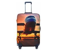 Tamiger Funda protectora universal para equipaje de viaje con estampado de atardecer y cielo de avión, Black, XL