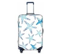 Tamiger Funda universal para maleta de viaje, con estampado de estrella de mar, elástica, ligera, reutilizable, White, L, Organizador de bolsas
