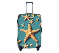 Tamiger Funda universal para maleta de viaje con estampado de estrella de mar, elástica, ligera, reutilizable, White, L, Organizador de bolsas