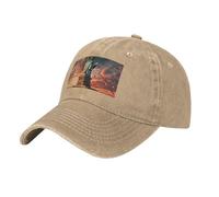 Tamiger Gorra de béisbol unisex de mezclilla lavada con estampado de la Estatua de la Libertad en Nueva York, para festivales, para exteriores, transpirable, casual, todos los días, natural, Talla