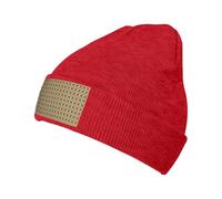 Tamiger Gorro de invierno con estampado de búho, suave, elástico, cálido, accesorio para la cabeza, gorro acogedor para viajes diarios, rosso, Talla única