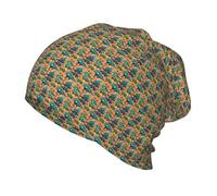 Tamiger Gorro unisex con estampado de dinosaurio, suave, cálido, para invierno, para vacaciones, uso en interiores, jugar, actividades al aire libre, color negro