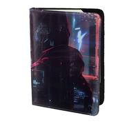 Tamiger Hacker Era Print - Cartera unisex para documentos de viaje de 5.5 pulgadas, regalo para vacaciones, viajes de negocios, Black, Talla única