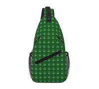 Tamiger Happy St. Patrick's Day - Bolsa cruzada en el pecho con estampado diagonal, ligera y elegante para senderismo diario