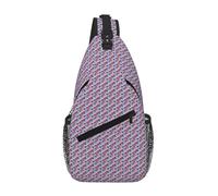 Tamiger Hermosa bolsa cruzada con estampado de flores de cerezo en diagonal, ligera y elegante para mochila diaria de senderismo