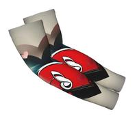 Tamiger Mangas de brazo con estampado de amor y música, transpirables, versátiles, para uso diario, pesca, gimnasio, Estilo recto, Talla única