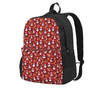 Tamiger Merry Christmas - Bolsa unisex con estampado de muñeco de nieve de gran capacidad, resistente al agua, ligera, para escapadas de fin de semana al aire libre