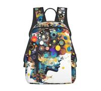 Tamiger Mochila ligera unisex con estampado de cerebro de inteligencia artificial, resistente al agua, bolsa de viaje informal