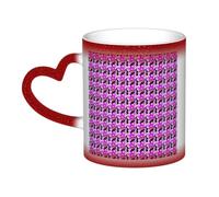 Tamiger Taza de café de cerámica con estampado de flores de orquídea y cielo estrellado que cambia de color, accesorio de uso diario para el hogar, oficina,
