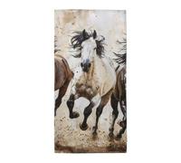 Tamiger Toalla de playa extra larga con estampado artístico de caballos corriendo para adultos, suave, ligera, de secado rápido, para gimnasio, baño