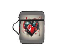 Tamiger Treble Love and Music Print - Bolsa de almacenamiento para la Biblia, organizador religioso, accesorio de regalo cristiano