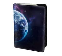 Tamiger Universe Planet Print - Cartera unisex para documentos de viaje de 5.5 pulgadas, regalo para vacaciones, viajes de negocios, Black, Talla única