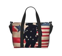 Tamiger US Military Soldiers Patriotic Memorial Day - Bolsa de viaje ajustable ligera para fin de semana, casual, para vacaciones, gimnasio