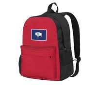 Tamiger Wyoming State Flag Print - Bolsa unisex de gran capacidad, resistente al agua, ligera, para escapadas de fin de semana al aire libre
