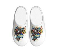 Tamiger Zapatillas de inteligencia artificial con estampado de cerebro para mujeres y hombres, para interiores y exteriores, con bonitos zapatos transpirables