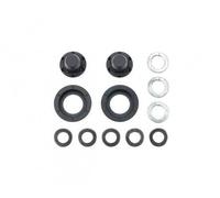 Tamiya 300056556 - Juego De Ruedas Del Eje Delantero Negro (2) - Nuevo