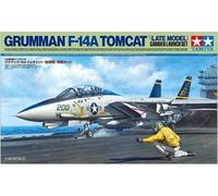 Tamiya 61122 1:48 Grumman F-14A Flzg-Trägerstart Spä. - réplica Fiel, Kit de plástico, Tinkering, modelismo, Montaje, sin Pintar