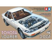 TAMIYA 24064 1:24 Toyota Soarer 3.0 GT - Kit de construcción de maquetas, plástico, manualidades, aficiones, pegar, kit de plástico sin pintar, color blanco