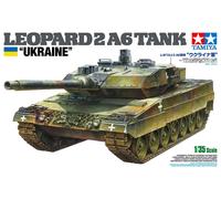 Tamiya 25207 1:35 BW KPz Leopard 2 A6 (3) Ukr. - Maqueta de construcción de plástico, para montar, color verde oliva