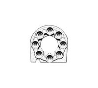 Tamiya 300053666 - TT-01/DF-02 - Soporte de Motor de Aluminio