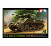 TAMIYA 32505 M4 Sherman Early 1/48 : Detalles, Chasis Metal, Orugas Faci