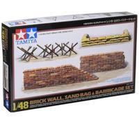 Tamiya 32508 - Accesorio para maquetas - set de ladrillos, sacos y barricada, escala 1/48