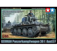 TAMIYA TAMIYA-300032583 1:48 DT. PzKpfw. 38 (t) Ausf. Copa DD/e, Color Militar/V