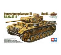 Tamiya 35215 Panzer Iii Ausf.L 1/35: Char Detallado Con Cañón Largo, Blindaje Re