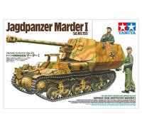 Tamiya Maqueta de plástico 1:35 SD.Kfz.135 Marder I Jagdpanzer – réplica detallada, sin pintar