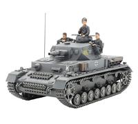 Tamiya Kit de montaje de plástico 1:35 Panzerkampfwagen IV versión F L24/75 mm réplica sin pintar