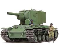 TAMIYA Rus 35375 1:35 Rus. Sw. Pz. KV-2 Gigant 152 mm - Reproducción fiel al modelo de construcción de maquetas, kit de construcción de plástico, manualidades, aficiones, pegar, maqueta, montaje, sin